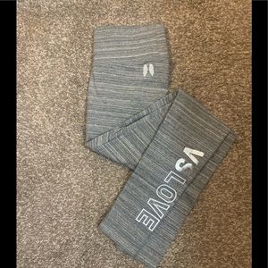 Victoria’s Secret Leggings Gray/White XS